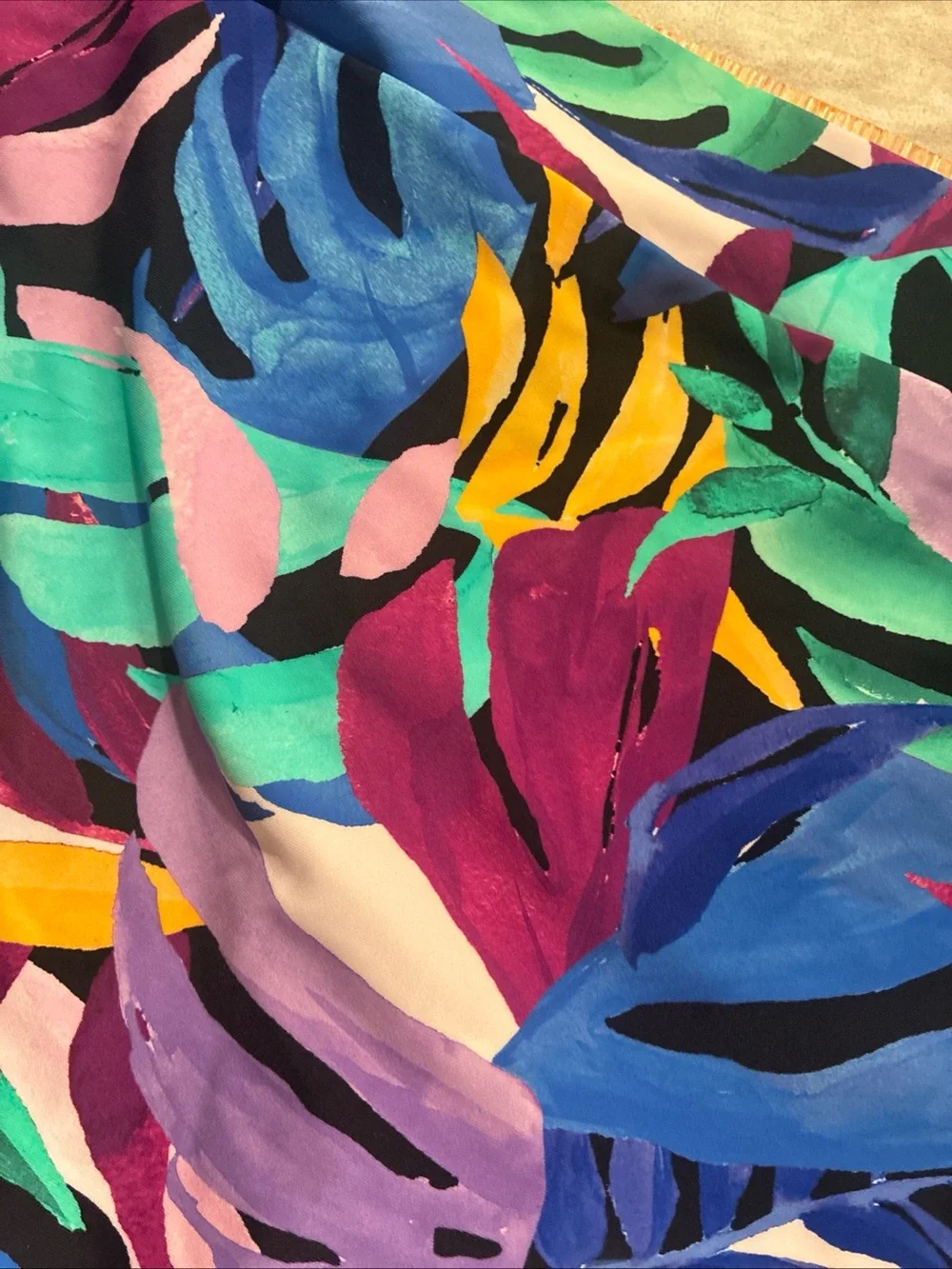 Women’s Tropical Leaf Print Bikini Bottom - Multicolor NWT 1X